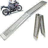 Maße: 193 x 22.5cm BLACK Pro B5249 Faltbare Motorrad-Rampe aus Stahl