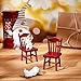 PH PandaHall 2pcs Dollhouse Chairs 1/12 Scale Miniature Furniture Chairs Tiny Furniture Model Chair for Christmas Dollhouse Accessories Home Decor Photography Props,1.5x1.5x3inch