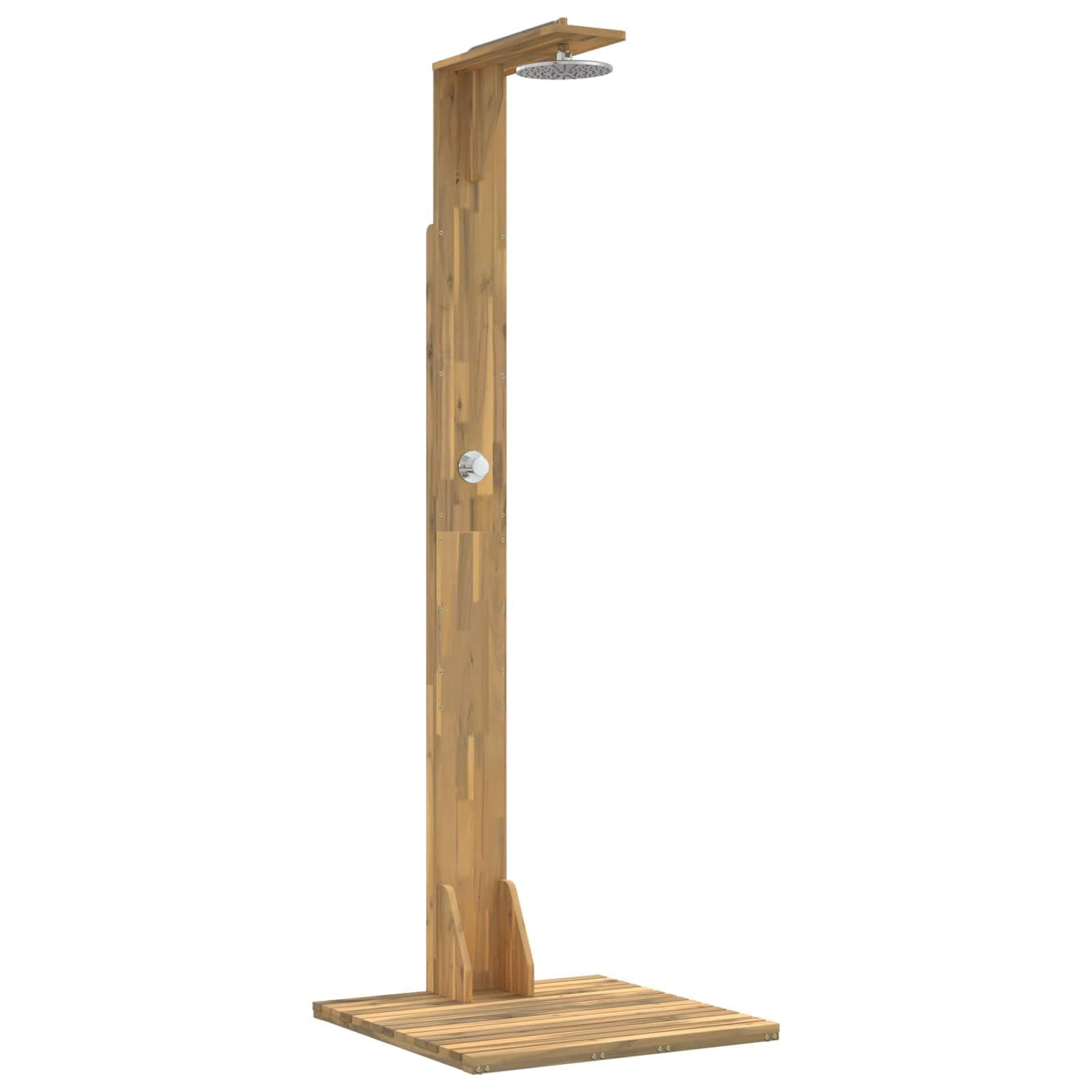 vidaXL Ducha exterior 219 cm Blanco