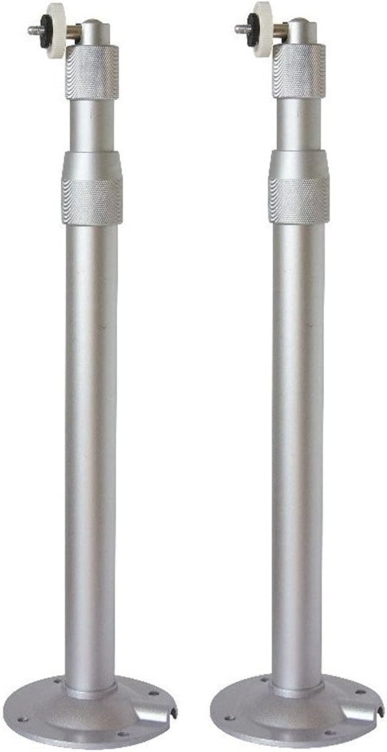 360°rotation 26 to 48 Inch Adjustable 5 mm 1/4" Security Camera Bracket, Universal Ceiling Mount for DSLR Camera CCTV DVR Camera, Projector Wall Mount with The Capacity Up to 7 KG Pack of -2