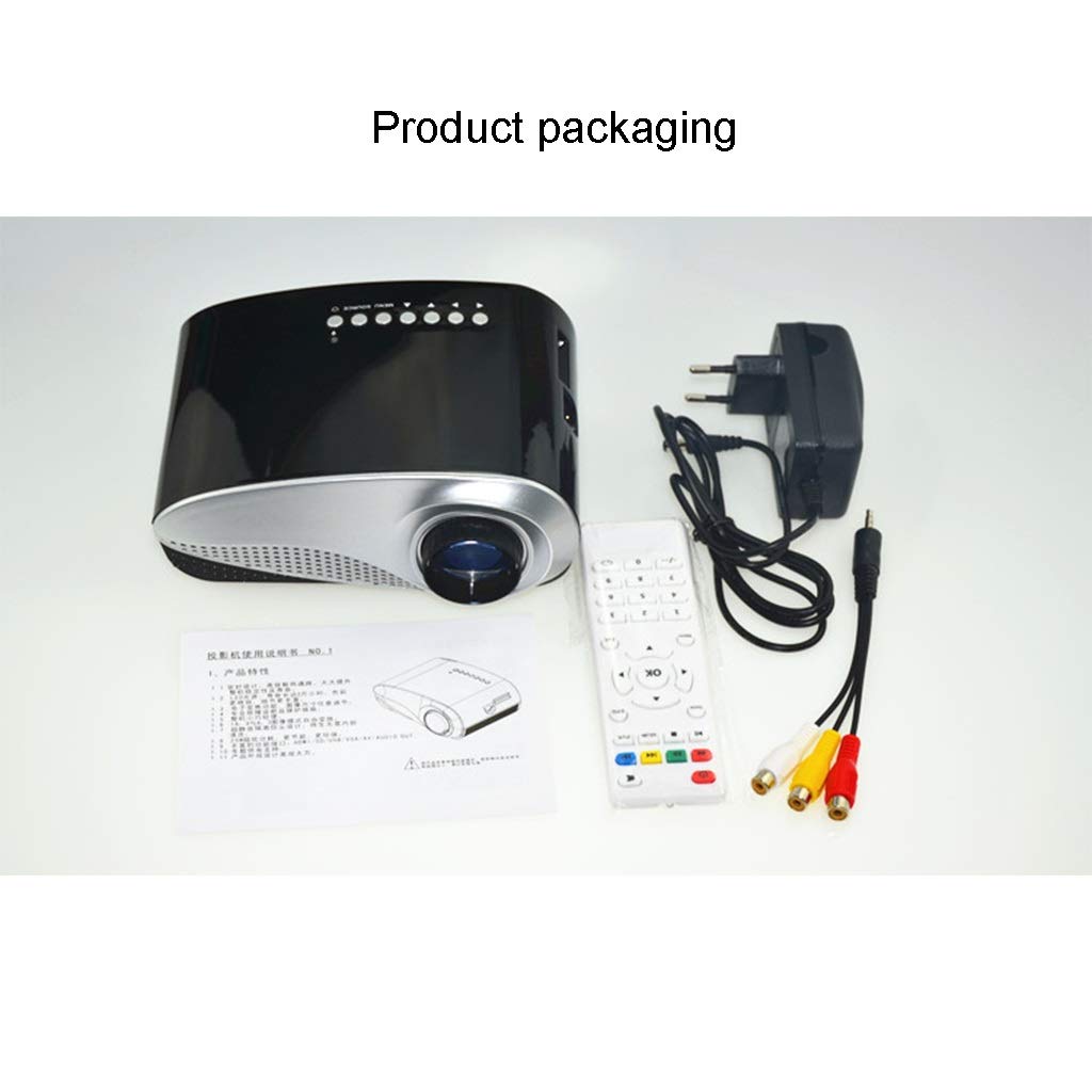 Mini proiettore a LED, supporto HD 1080p, durata di 30000 ore, schermo da 80 pollici, portatile per home theater e riunioni, perfetto per amici e colleghi