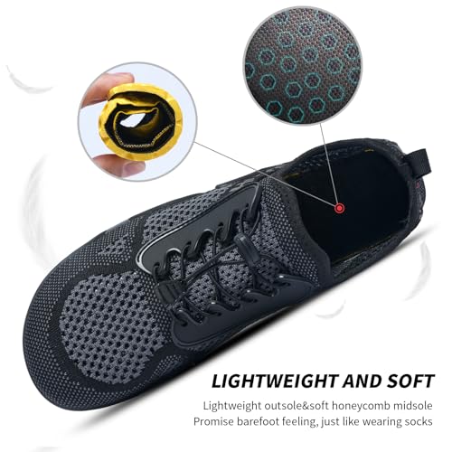 Image of SOBASO Water Shoes Women Men Hiking Dry Aqua Beach Swim Surf Shoes for Outdoor Fish Hiking Pool