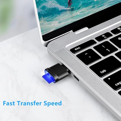 Image of SECUEYE 128GB TF Memory Card with Type C Adapter, Class 10 FAT32 High Speed Reading /Writing, 24 /7 Recording for Security Camera Dash Cam and More (128GB + Card Reader)