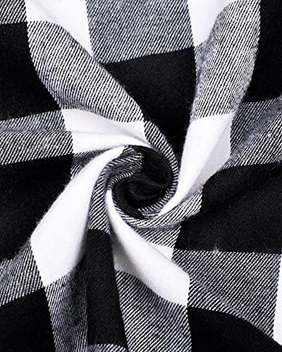 siliteelon Toddler Baby Boys Plaid Flannel Shirt Long Sleeve Button Down Shirts2