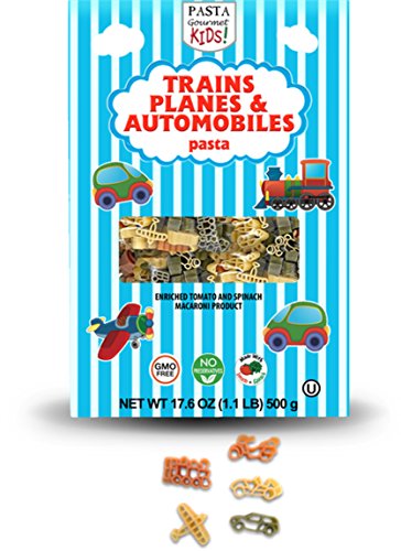 PASTA GOURMET KIDS! Pasta, Trains/Planes/Automobiles, 17.6 Ounce (Pack of 6)
