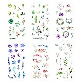  Blue Vessel 6pcs Scrapbooking Aufkleber Grünpflanzen Blätter Blumen Aufkleber Deco DIY Tagebuch Album Stick Label Scrapbooking Stickers