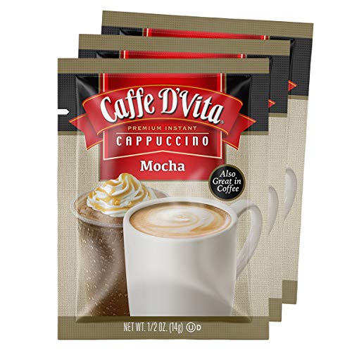 (24 Pack) Caffe D'Vita Mocha Cappuccino Mix - Mocha Powder
