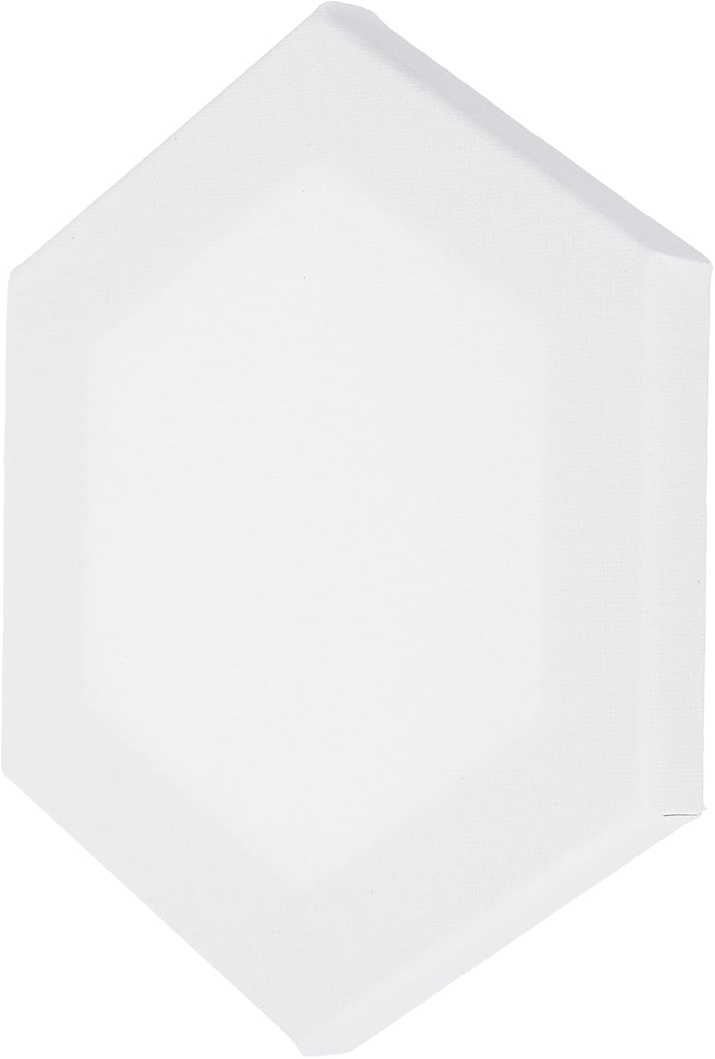 PATIKIL Paint Canvases for Painting, 3 Pack 12x10 Inch Hexagon Wood Frame Stretched Blank Art Canvas Board Panels for Acrylic, Oil, Tempera Painting, White