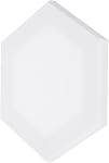 PATIKIL Paint Canvases pour la peinture, paquet de 3 12x10 Panneaux de panneau en toile d'art en bois hexagone de pouce pour acrylique, huile, peinture Tempera, blanc