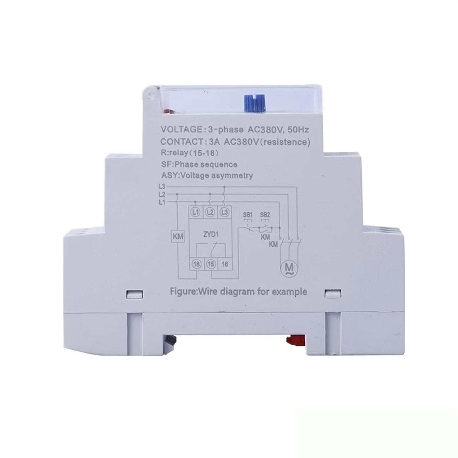 Phase Sequence Protector ZYD1B Elevator Motor Three Phase Power Supply Shortage Reverse Phase Break Relay AC 380V