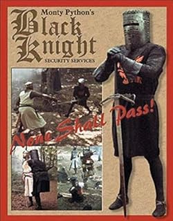 Vintage Decorations Pub Wall Decor Cafe Monty Python And The Holy Grail - Black Knight Home Metal Signs 12X8 Shop Tin Sign Rustic Plate