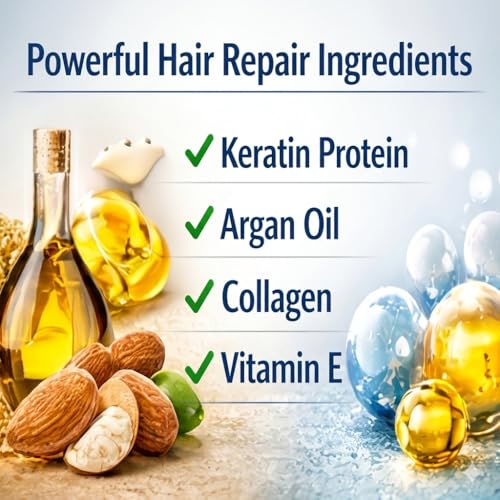 Image of HairTox shampoo and conditioner Combo with serum | sulfate and paraben free | Smoothens, Repairs & Adds Shine | HairTox Shampoo mask for Dry Damaged Frizzy & Chemically Treated Hair (250ML)
