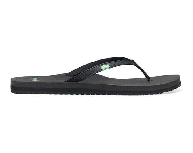 Sanuk Yoga Joy Womens Flip Flops Yoga Mat Footbed Sandals for Women Womens Yoga Sandals Womens Beach Sandals