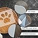 Betagt Dog Paw Print Template, Router Templates for Woodworking, 6.69x5.9 Inch Acrylic Router Inlay Templates, Clear Router Decorative Template Jig Woodworking Tool