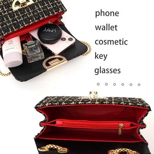 Image of Crossbody Purses for Women Leather Small Cross Body Bags Cute Designer Handbags Chain Ladies Shoulder Bags Clutch