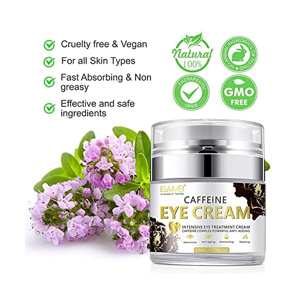 Caffeine-Eye-Cream-Anti-Wrinkle-Eye-Cream-for-Dark-Circles-and-Puffiness-with-Collagen-Puffiness-WrinklesCrows-Feet-Eye-Lift-Treatment-For-Men-Women ELBBUB Caffeine Eye Cream, Anti Wrinkle Eye Cream and Puffiness-with Collagen, Puffiness, Wrinkles,Crows Feet Eye Lift Treatment For Men & Women