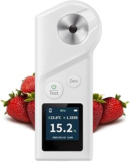 Digital Brix Refractometer – 0-35% Range, ±0.1% Precision, Waterproof & Rechargeable – for Juices, Fruits, Beverages & Food Applications