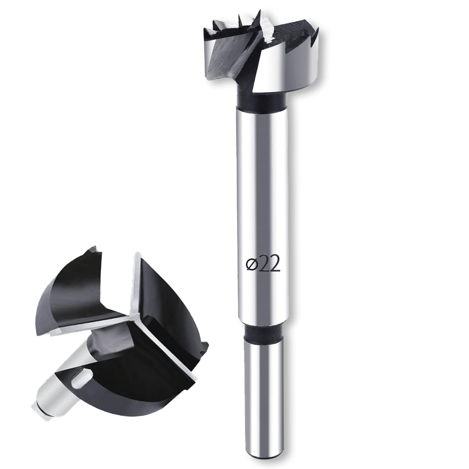 Wiertło Forstner 40 mm, profesjonalne wiertło Forstner, wielozębne wiertło do drewna ze stali o wysokiej zawartości węgla, wiertło Forstnera do drewna, akcesoria do wiertarki do obróbki drewna