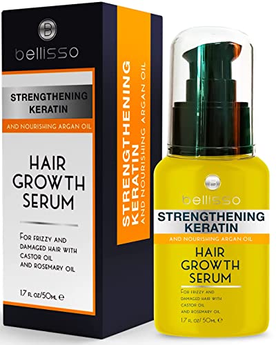 Bellisso Keratin Shampoo And Conditioner Set And Hair Serum- Sulfate Free Deep Treatment With Morrocan Argan Oil - Anti Frizz For Dry Hair And Extra Shine #TOP2