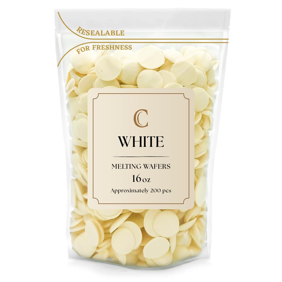 KIDU White Chocolate Melting Wafers 16 Ounces Bulk Perfect For Dipping, Deserts, Baking And More - 1 Pound