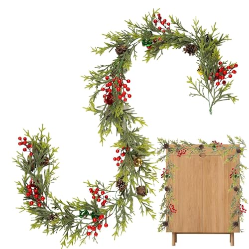Guirnalda Artificial - Guirnaldas Navideñas Realistas para Decoración | Decoración