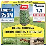 PIC - Pegamento Protector de Árbol con Cinta de Fijación, Trampa de Cola para Orugas, Insectos y Otras Plagas - 10 Metros para Unos 22 árboles