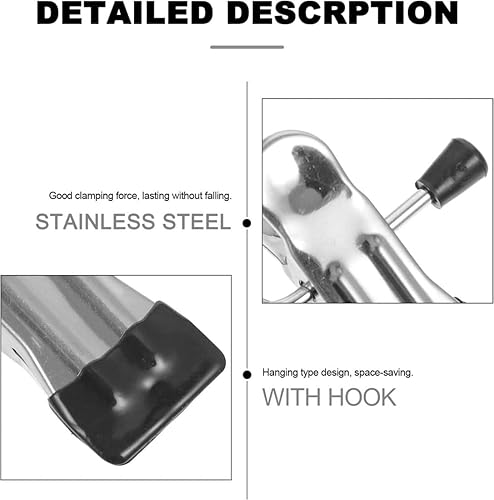Miniatura 5 de Clip antioxidante que ahorra espacio para sombrero, pantalones, gancho de viaje para colgar, ganchos portátiles de acero inoxidable para colgar con