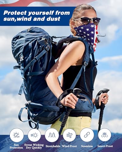 Image of Cuffbow 12 Pack Neck Gaiters Face Mask Balaclava for Men Women Cooling Neck Gaiter Summer UV Protection Scarf