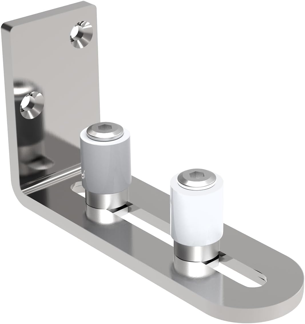 TSMST Adjustable Floor Guide Sliding Barn Door Wall/Door Bottom Guide Stainless Steel Style