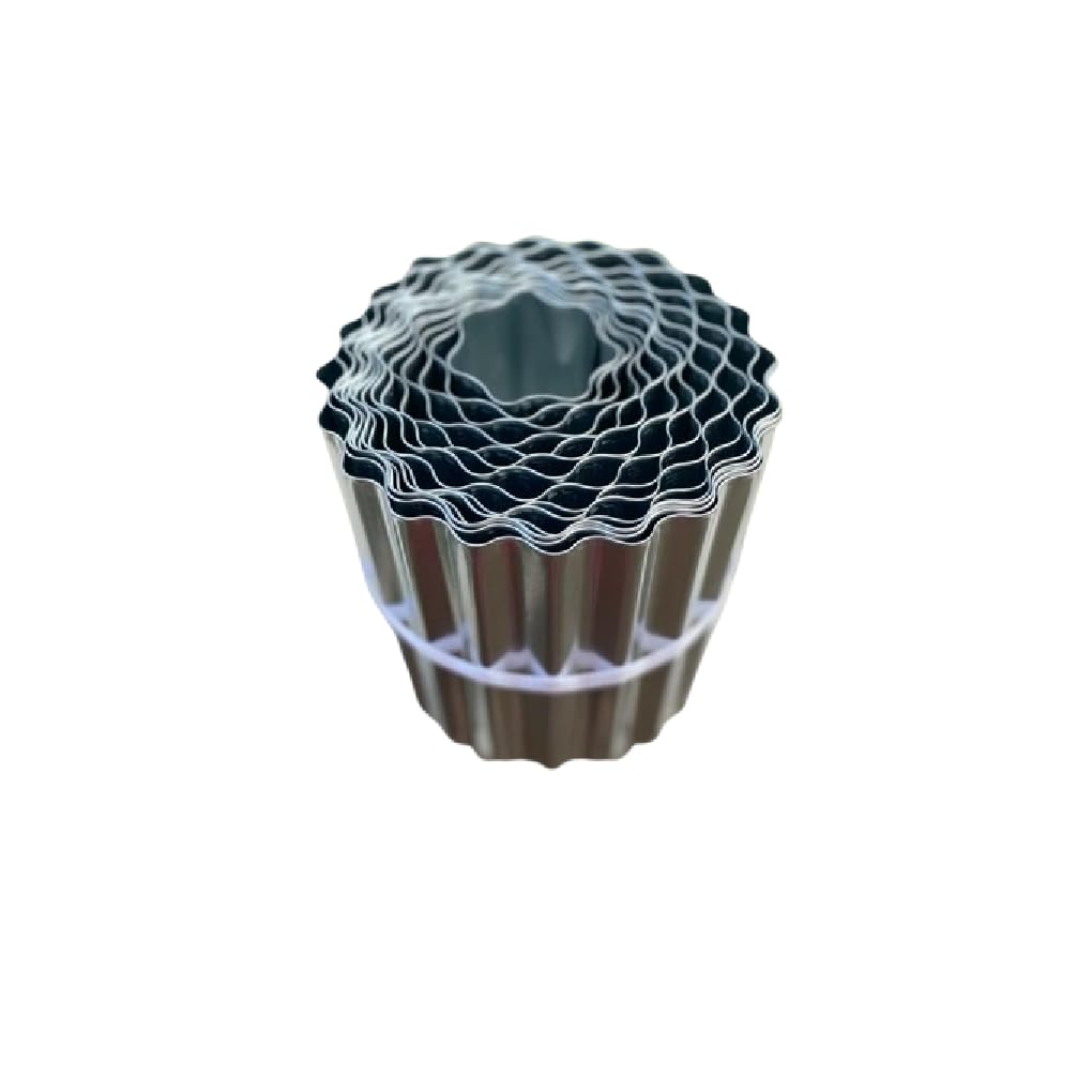 Garden Lawn Edging Galvanised Metal Steel Roll Flexible Plant Border Grass 16.5cm x 5m (1)