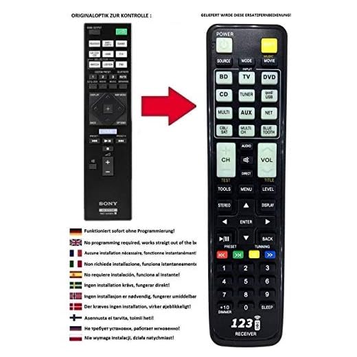 Ersättningsfjärrkontroll lämplig för Sony STR-DN1070 och STR-DN1080