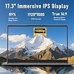 2025 Gaming Laptop,17.3 Inch Office 365 Laptop Computer,16GB RAM 1TB SSD,N150 Processor(4C/4T, Up to 3.6GHz),17.3" FHD 1920 * 1080 Display,WiFi 5,BT4.2, Backlit Keyboard - Image 3