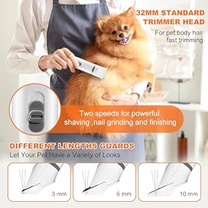 Dogs Hair Clippers Grooming Kit with Nail Grinder, 4-in-1 Electric pet Clippers for Dogs, Low Noise USB Rechargeable Cordless for Dogs Cat, Grooming Paws, Eyes, Ears, Face, Matted Hair Dogs Hair Clippers Grooming Kit with Nail Grinder, 4-in-1 Electric pet Clippers for Dogs, Low Noise USB Rechargeable Cordless for Dogs Cat, Grooming Paws, Eyes, Ears, Face, Matted Hair
