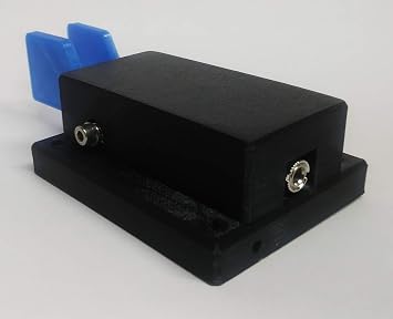 CW Morse Code Keys Iambic Double Paddle Morse Code Key, Black and Blue