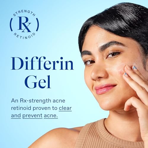 image for Differin Acne Treatment Gel, 180 Day Supply, Retinoid Treatment for Fa