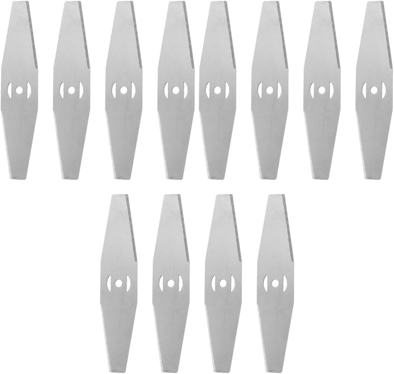 Sosoport 12Pcs Steel Trimmer Blades Lawn Mower Accessories