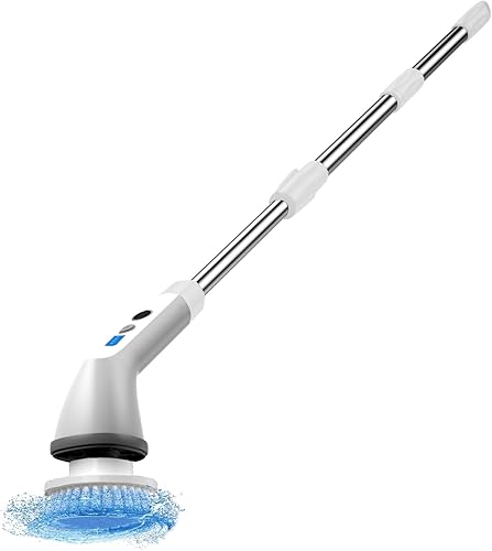 Cepillo eléctrico giratorio 2024, cepillo de limpieza inalámbrico, ajustable de 2 velocidades, limpiador de ducha para baño, coche, azulejos de