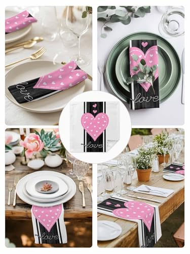 Servilletas de Tela Rosa Set x4 50.5x50.5 cm miniatura 6