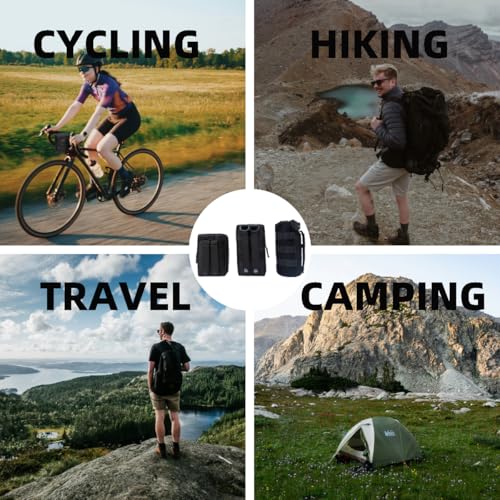 Molle Bag 3 Pack Tactical Waist Bags with 12 Accessories Multifunctional Fanny Pack Compact Belt Bag Bum Bag EDC Pouch for Camping Cycling Training - Image 7
