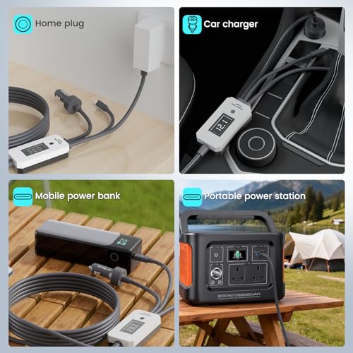 Image of Starlink Mini Cable 10FT /3M, 3 in 1 Cable with Digital Voltage Display & On /Off Switch, 140W+ PD Supply USB C /Car Adapter /DC to DC Starlink Mini Power Cable, Mini Accessories for Power Supply
