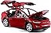 1/32 Model x Metal Die Casting Toy Car for 3 to 12 Year Old Boy Pull Back Car Toy with Sound and Lights (Red)