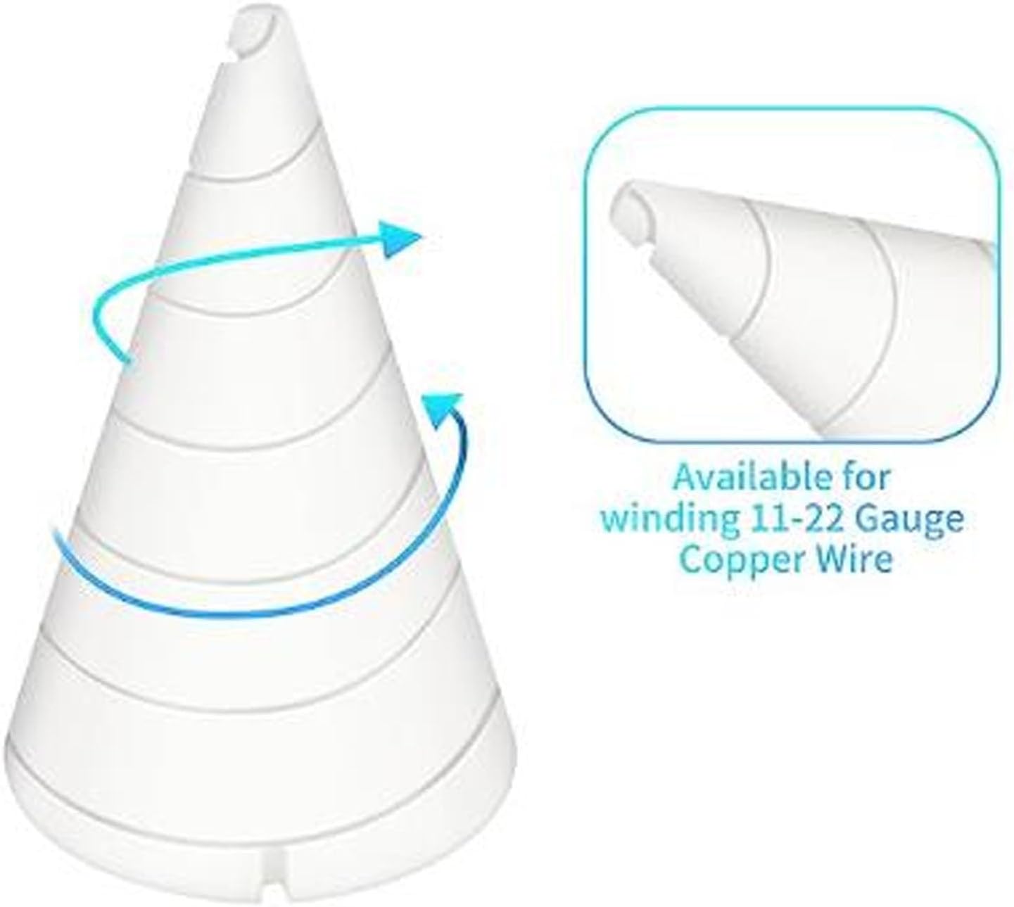 2Pcs Gardening Wire Coiling Set Bundle for Efficient Plant Training, Copper Antenna Construction Tools with Large and Small Sizes