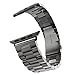 eLander Stainless Steel Metal Strap Business Replacement Band for Apple Watch Series 1 2 3 4 (42mm and 44mm Space Gray)
