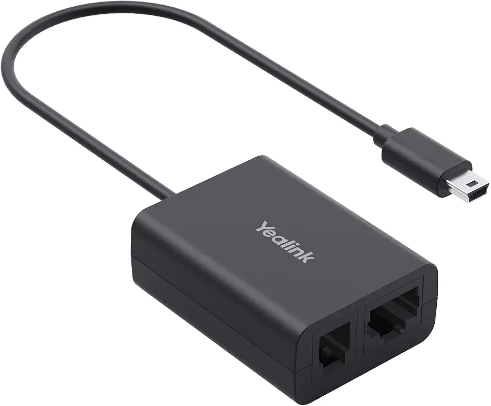 Yealink EHS62 Headset Adapter,Compatible with Cisco/Avaya/Poly/Grandstream Desk Phone,Connect to WH64/WH63 E2 Wireless DECT Headset