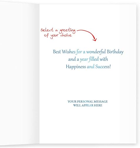 Miniatura 2 de The Gallery Collection, 25 tarjetas de cumpleaños personalizadas con sobres forrados con papel de aluminio (Blow the Lid Birthday), para negocios o