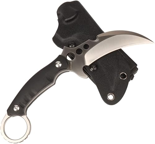 Cuchillo de hoja fija Acero de alta calidad G10 Mango 4.5 pulgadas, cuchillo de garra al aire libre, herramientas EDC para camping, fundas Kydex