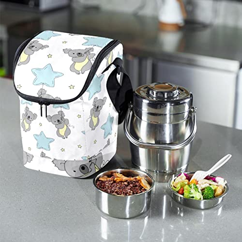 Bolso de almuerzo grande de koala con correa ajustable 7