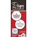 Designer Stencils C586 Royal Crowns Cookie Stencil Set, Beige/Semi-Transparent