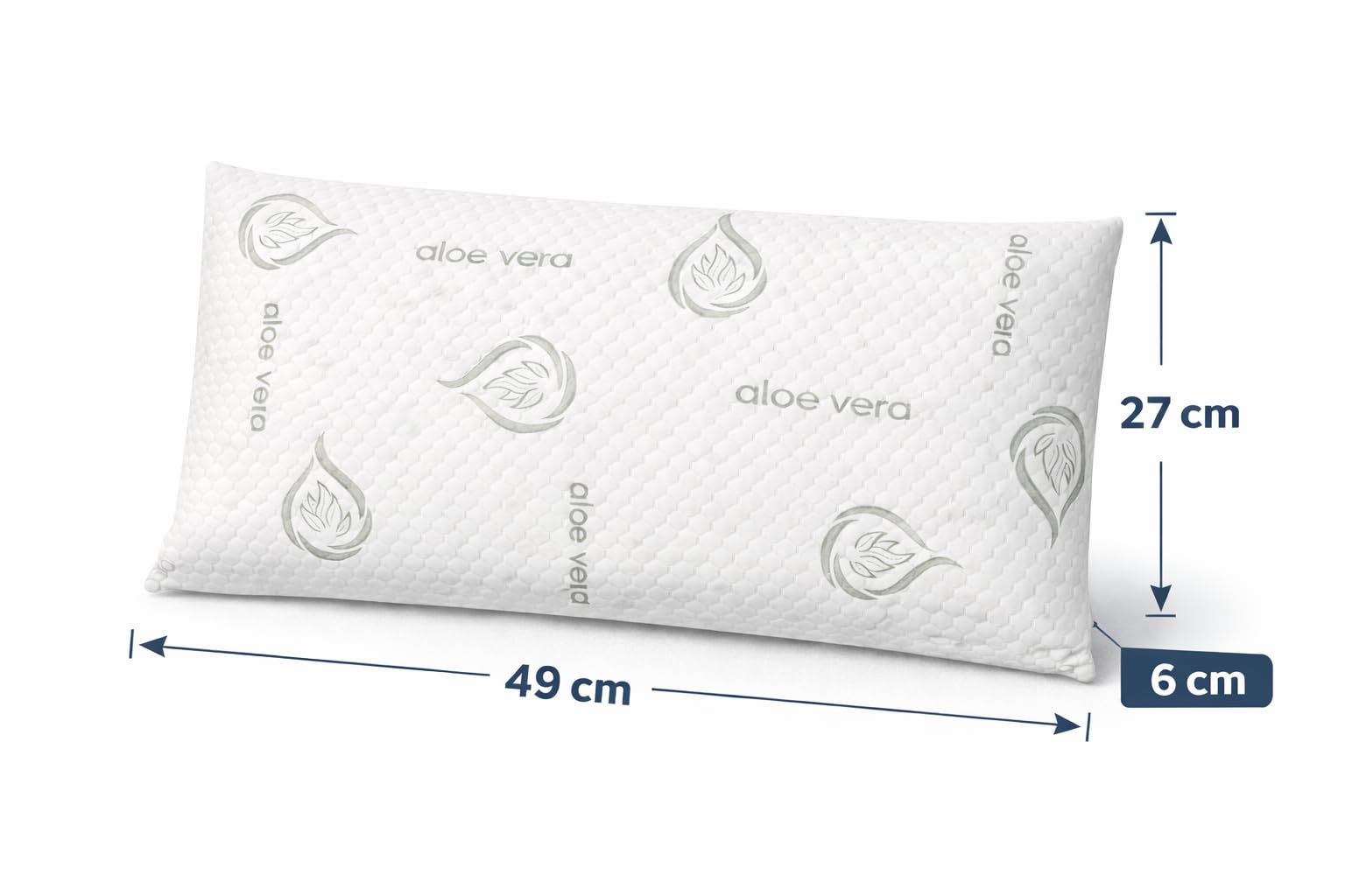 Dear Friend | Almohada Bebe plagiocefalia 49x27 Viscoelástica ergonómica y Transpirable – Almohada Bebe 0-3 Años plagiocefalia con Doble Funda y Apoyo Infantil - 5