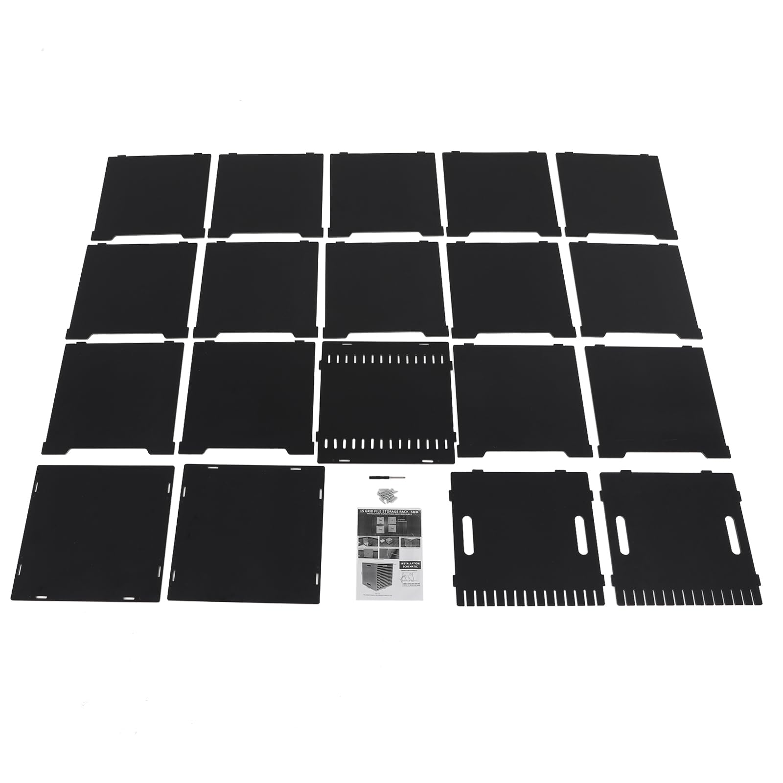 Organizer per carta per scrapbooking, 15 ripiani, organizer da scrivania con ripiani rimovibili, raccoglitore per documenti da 30,5 cm, per ufficio